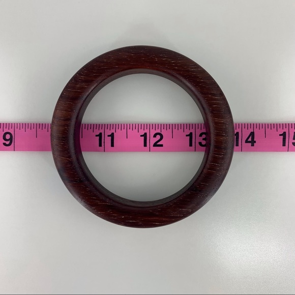 Handmade African Padauk Wooden Bangle Bracelet - Picture 14 of 16
